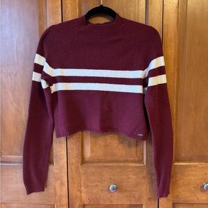Hollister Red Striped Sweater